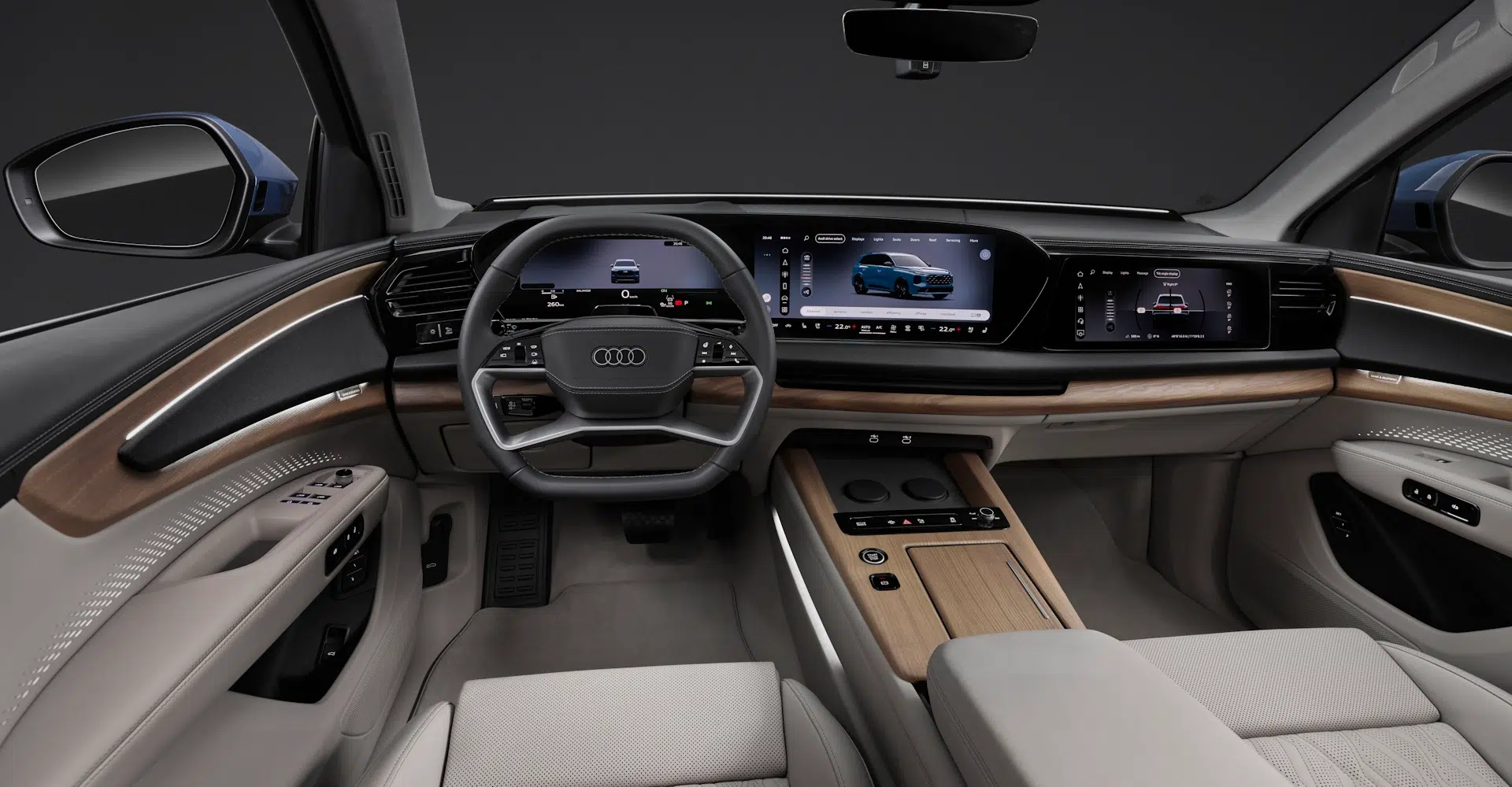 Intérieur Audi Q7 2026 mobile Intérieur Audi Q7 2026
