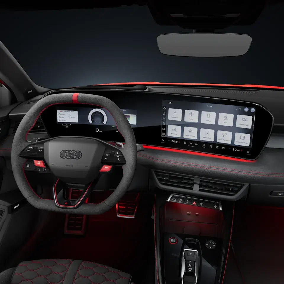 Focus écrans nouvelle Audi RS3 2026